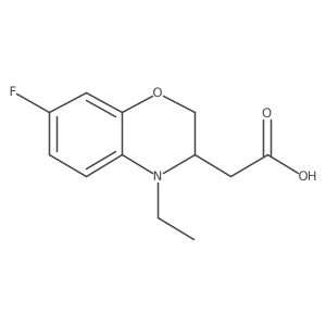 2-(4-ethyl-7-fluoro-3,4-dihydro-2H-benzo[b][1,4]oxazin-3-yl)acetic acid Structure