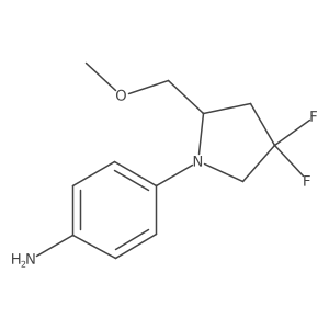 4-(4,4-Difluoro-2-(methoxymethyl)pyrrolidin-1-yl)aniline结构式