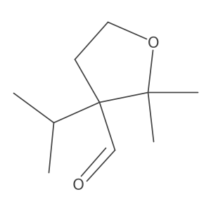2,2-Dimethyl-3-(propan-2-yl)oxolane-3-carbaldehyde Structure