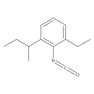 1-Ethyl-2-isocyanato-3-(1-methylpropyl)benzene结构式