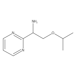 (1R)-2-(propan-2-yloxy)-1-(pyrimidin-2-yl)ethan-1-amine Structure