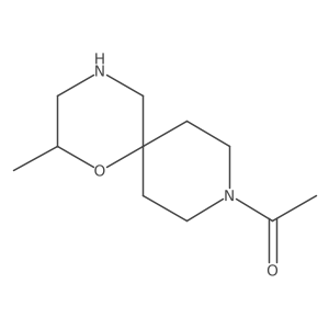 1-{2-Methyl-1-oxa-4,9-diazaspiro[5.5]undecan-9-yl}ethan-1-one结构式