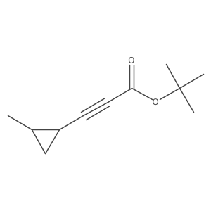 Tert-butyl 3-(2-methylcyclopropyl)prop-2-ynoate结构式