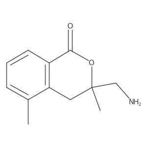 3-(aminomethyl)-3,5-dimethyl-3,4-dihydro-1H-2-benzopyran-1-one Structure