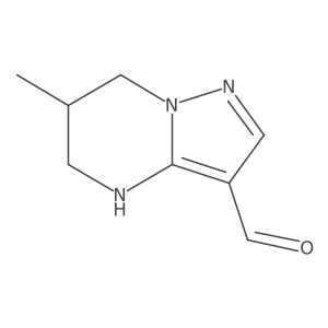 6-methyl-4H,5H,6H,7H-pyrazolo[1,5-a]pyrimidine-3-carbaldehyde Structure