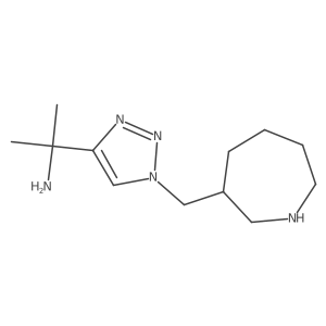 2-{1-[(azepan-3-yl)methyl]-1H-1,2,3-triazol-4-yl}propan-2-amine Structure