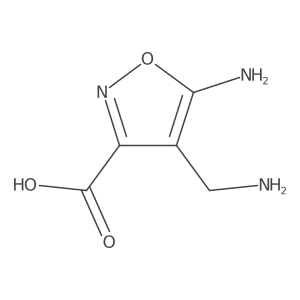 5-Amino-4-(aminomethyl)-1,2-oxazole-3-carboxylic acid Structure