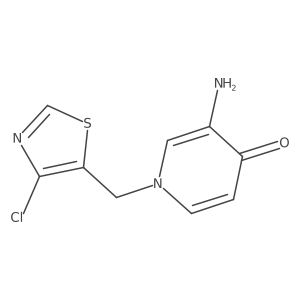 3-Amino-1-[(4-chloro-1,3-thiazol-5-yl)methyl]-1,4-dihydropyridin-4-one Structure