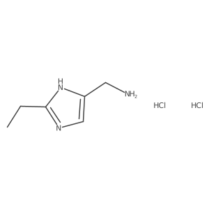 (2-ethyl-1H-imidazol-4-yl)methanamine dihydrochloride Structure