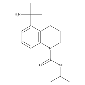 5-(2-aminopropan-2-yl)-N-(propan-2-yl)-1,2,3,4-tetrahydroquinoline-1-carboxamide结构式
