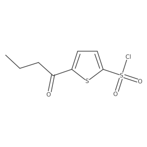 5-Butanoylthiophene-2-sulfonyl chloride结构式