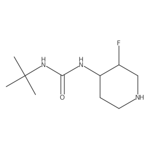 3-Tert-butyl-1-(3-fluoropiperidin-4-yl)urea Structure