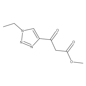 methyl 3-(1-ethyl-1H-1,2,3-triazol-4-yl)-3-oxopropanoate Structure