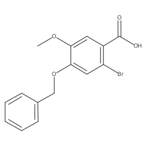 4-(Benzyloxy)-2-bromo-5-methoxybenzoic acid结构式