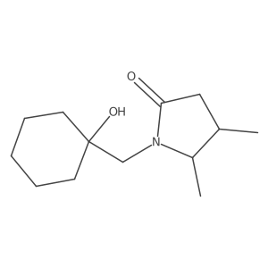 2-Pyrrolidinone, 1-[(1-hydroxycyclohexyl)methyl]-4,5-dimethyl-结构式