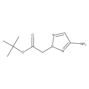 tert-butyl2-(4-amino-2H-1,2,3-triazol-2-yl)acetate Structure
