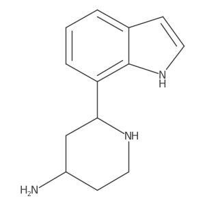 2-(1H-indol-7-yl)piperidin-4-amine结构式