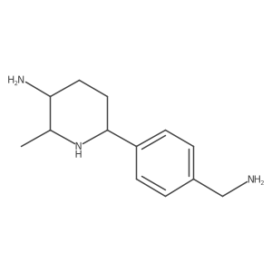 6-[4-(Aminomethyl)phenyl]-2-methylpiperidin-3-amine Structure