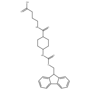 4-{[4-({[(9H-fluoren-9-yl)methoxy]carbonyl}amino)cyclohexyl]formamido}butanoic acid Structure
