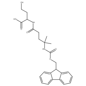 (2S)-2-[4-({[(9H-fluoren-9-yl)methoxy]carbonyl}amino)-4-methylpentanamido]-4-hydroxybutanoic acid结构式