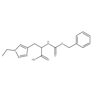 2-{[(benzyloxy)carbonyl]amino}-3-(1-ethyl-1H-1,2,3-triazol-4-yl)propanoic acid结构式