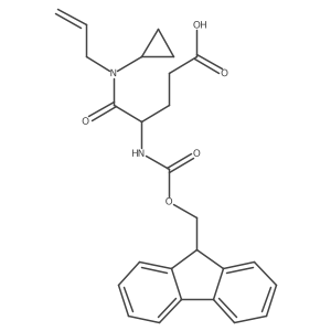 4-[cyclopropyl(prop-2-en-1-yl)carbamoyl]-4-({[(9H-fluoren-9-yl)methoxy]carbonyl}amino)butanoic acid Structure