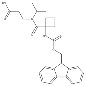 3-{1-[1-({[(9H-fluoren-9-yl)methoxy]carbonyl}amino)cyclobutyl]-N-(propan-2-yl)formamido}propanoic acid Structure