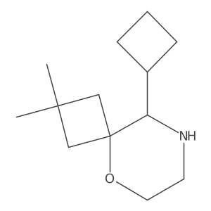 9-Cyclobutyl-2,2-dimethyl-5-oxa-8-azaspiro[3.5]nonane Structure