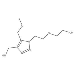 2-{2-[4-(aminomethyl)-5-(methoxymethyl)-1H-1,2,3-triazol-1-yl]ethoxy}ethan-1-ol Structure
