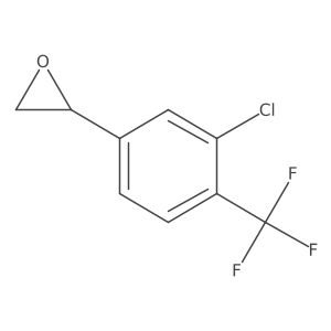 (2S)-2-[3-chloro-4-(trifluoromethyl)phenyl]oxirane结构式
