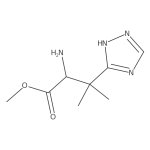 methyl 2-amino-3-methyl-3-(1H-1,2,4-triazol-3-yl)butanoate Structure