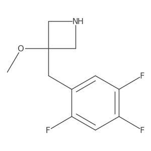 3-Methoxy-3-[(2,4,5-trifluorophenyl)methyl]azetidine Structure