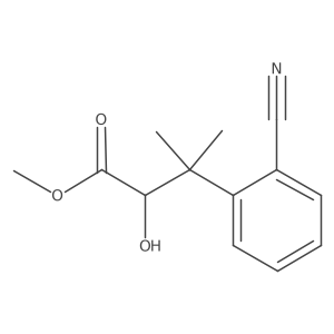 Methyl 3-(2-cyanophenyl)-2-hydroxy-3-methylbutanoate Structure