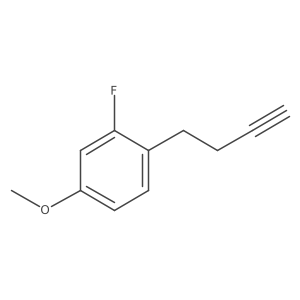 1-(But-3-yn-1-yl)-2-fluoro-4-methoxybenzene结构式
