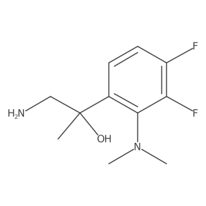 1-Amino-2-[2-(dimethylamino)-3,4-difluorophenyl]propan-2-ol Structure