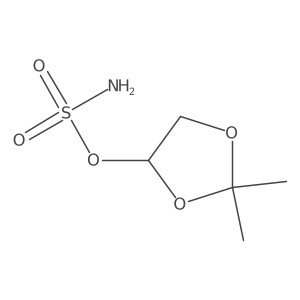 2,2-Dimethyl-1,3-dioxolan-4-yl sulfamate结构式