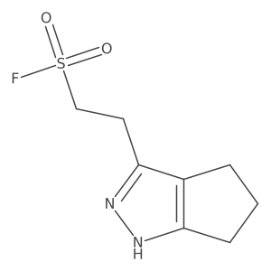 2-{1H,4H,5H,6H-cyclopenta[c]pyrazol-3-yl}ethane-1-sulfonyl fluoride Structure