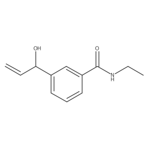 N-ethyl-3-(1-hydroxyprop-2-en-1-yl)benzamide结构式