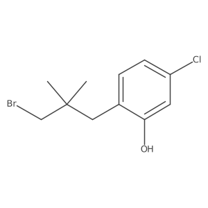2-(3-Bromo-2,2-dimethylpropyl)-5-chlorophenol Structure