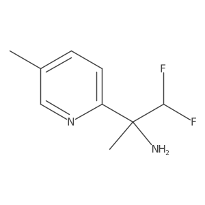 1,1-Difluoro-2-(5-methylpyridin-2-yl)propan-2-amine Structure