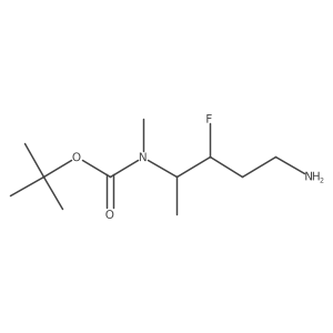 tert-butyl N-(5-amino-3-fluoropentan-2-yl)-N-methylcarbamate结构式