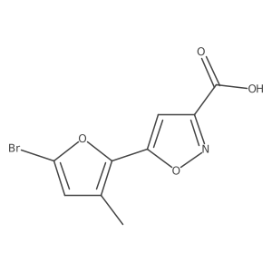 5-(5-Bromo-3-methylfuran-2-yl)-1,2-oxazole-3-carboxylic acid结构式