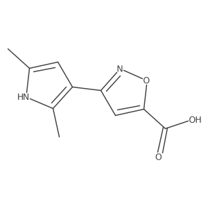 3-(2,5-dimethyl-1H-pyrrol-3-yl)-1,2-oxazole-5-carboxylic acid结构式