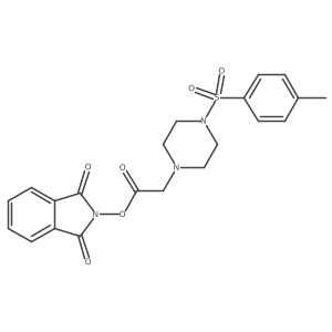 1,3-dioxo-2,3-dihydro-1H-isoindol-2-yl 2-[4-(4-methylbenzenesulfonyl)piperazin-1-yl]acetate Structure