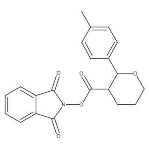 rac-1,3-dioxo-2,3-dihydro-1H-isoindol-2-yl (2R,3R)-2-(4-methylphenyl)oxane-3-carboxylate Structure