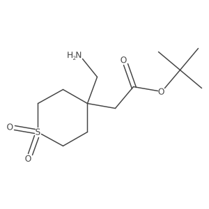 Tert-butyl 2-[4-(aminomethyl)-1,1-dioxothian-4-yl]acetate Structure