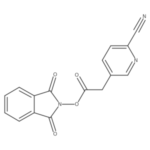 1,3-dioxo-2,3-dihydro-1H-isoindol-2-yl 2-(6-cyanopyridin-3-yl)acetate结构式