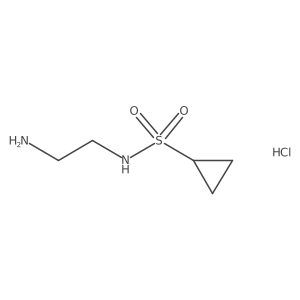 N-(2-Aminoethyl)cyclopropanesulfonamide;hydrochloride Structure