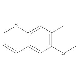 Benzaldehyde, 2-methoxy-4-methyl-5-(methylthio)-结构式