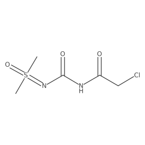 2-Chloro-N-[[dimethyl(oxo)-lambda6-sulfanylidene]carbamoyl]acetamide Structure